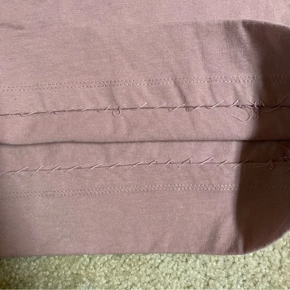 American sweetheart pink floral embroidery long sleeve tee - Picture 4 of 9